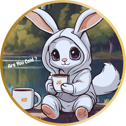 cute meme tshirt, shirt, and hoodie of anime bunny drinking Jaliny tea and coffee asking if you are cold and offer you one.