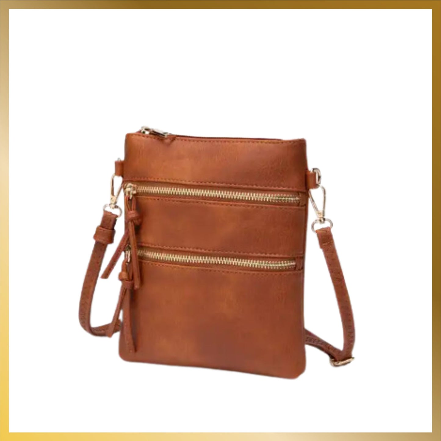 Elegant Functional Multi Pockets Crossbody or Shoulder Bag