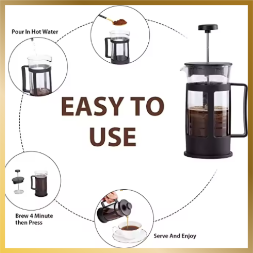 Convenient Elegant French Press Coffee Maker