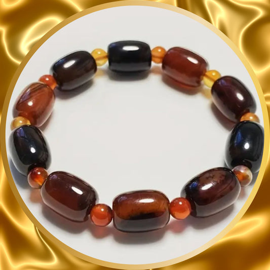 Meditation bracelet with the coolness of the natural Agate Stone calming nerves thus relief stress.