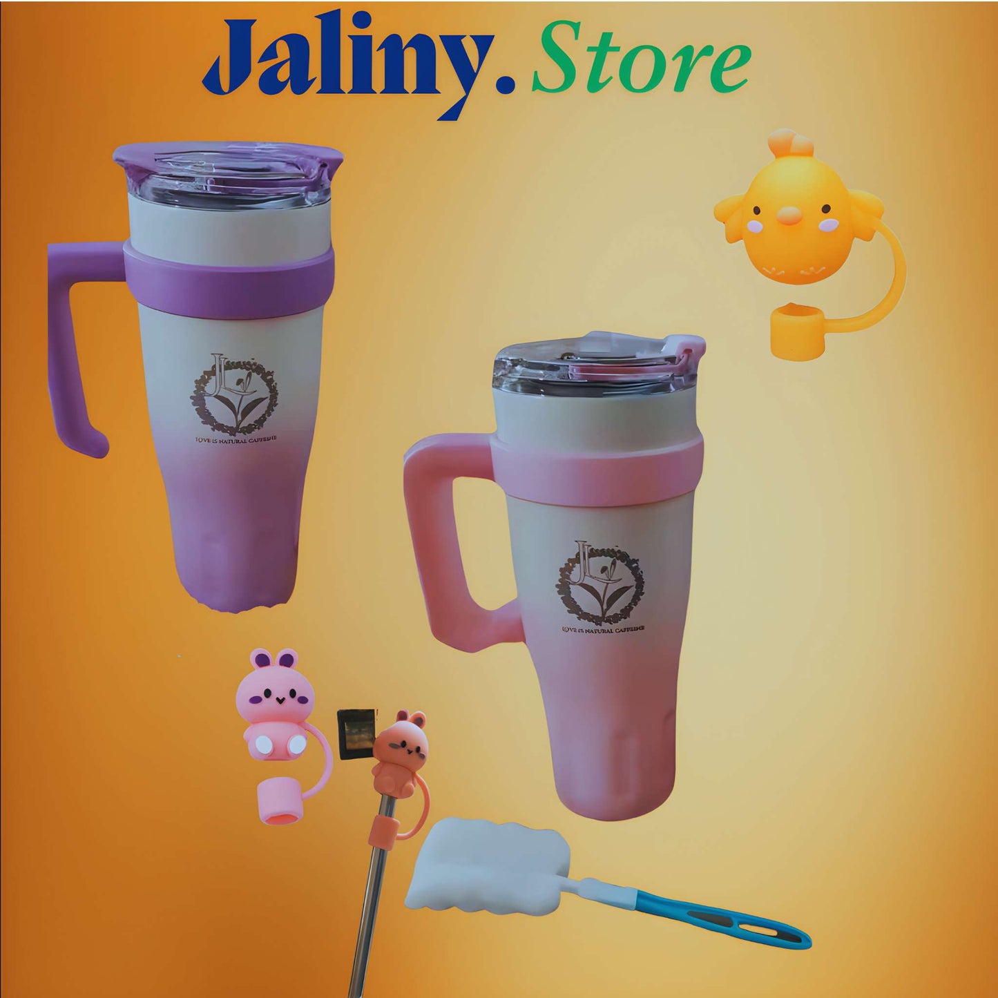 Jalattea Stainless Steel Tumbler with Handle